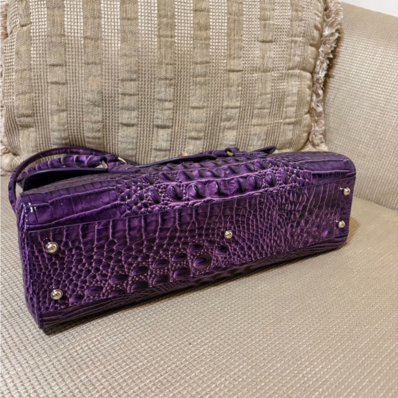Brahmin Dayan Satchel Heroic Purple Melbourne Bag - Picture 5 of 6